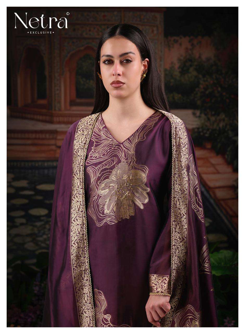 Netra Exclusive Tanyra Vol 2 Viscose Silk Jacquard Dress Material