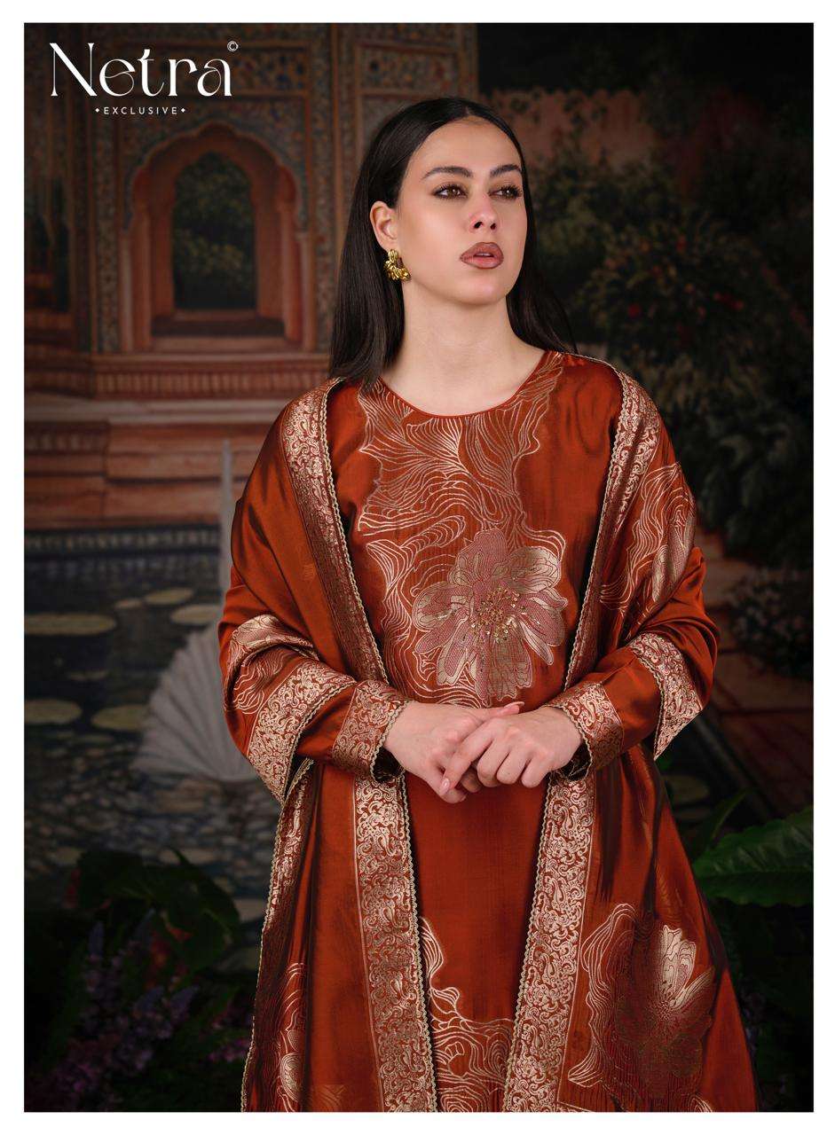 Netra Exclusive Tanyra Vol 2 Viscose Silk Jacquard Dress Material