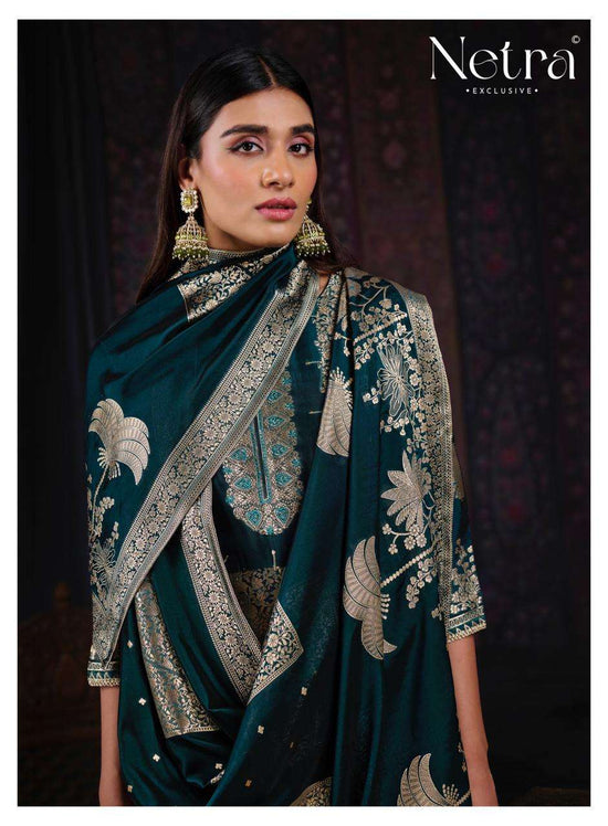 Netra Exclusive Vani Viscose Silk Jacquard Suit