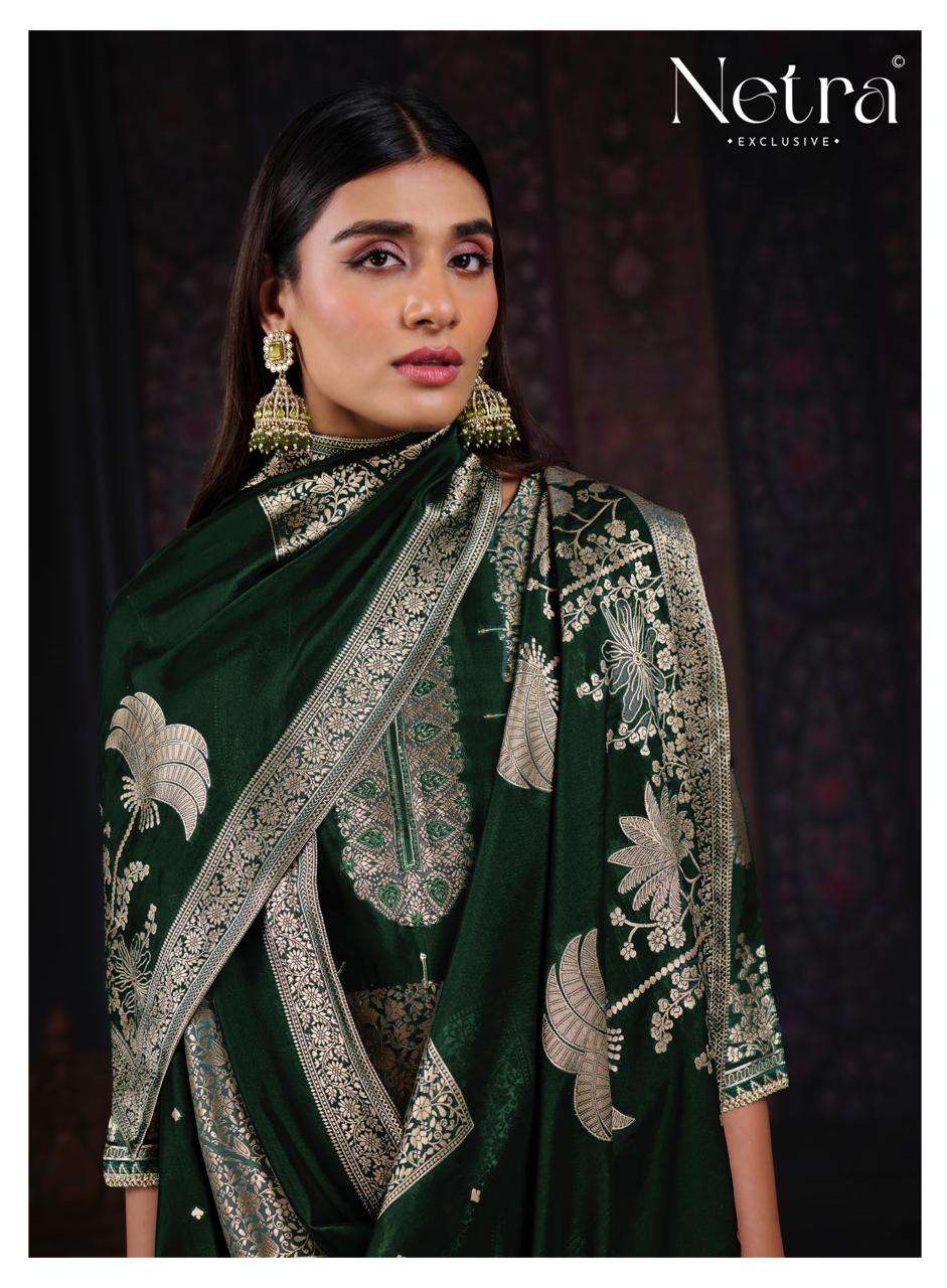 Netra Exclusive Vani Viscose Silk Jacquard Suit