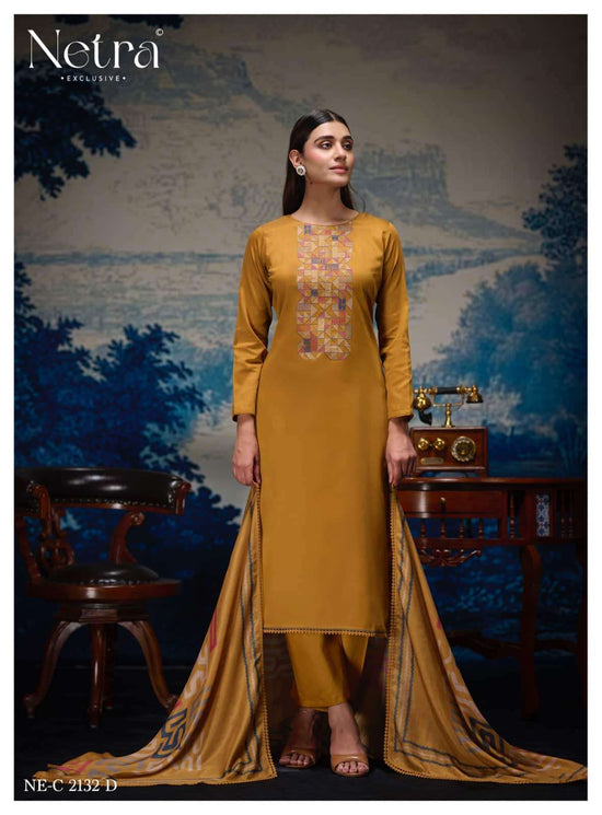 Netra Exclusive Vanya Dress Material Wholesale Catalogue - Amrah Wholesale