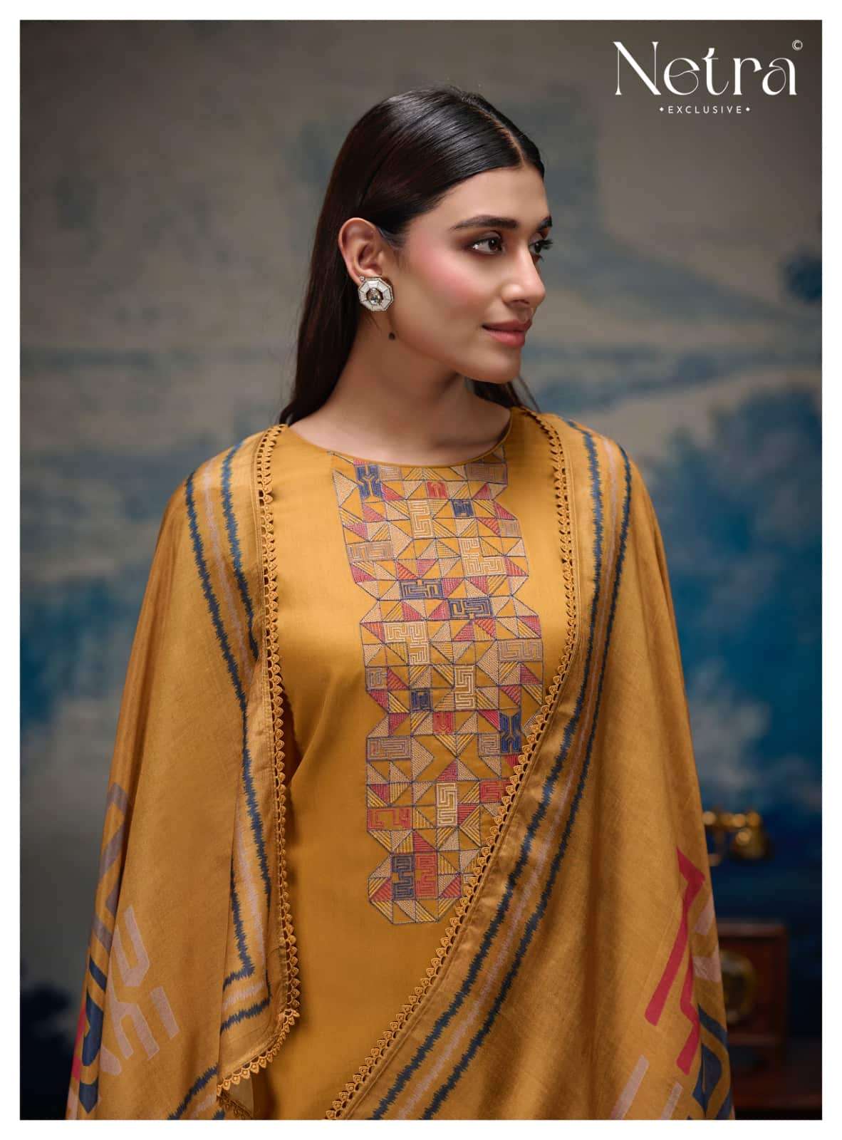 Netra Exclusive Vanya Dress Material Wholesale Catalogue - Amrah Wholesale