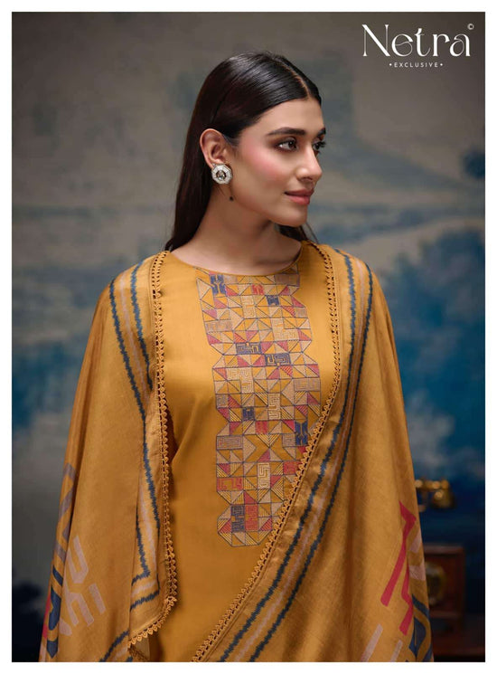 Netra Exclusive Vanya Dress Material Wholesale Catalogue - Amrah Wholesale