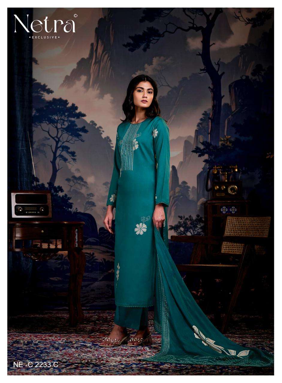 Netra Exclusive Vinya Pure Cotton Digital Print Dress Material - Amrah Wholesale
