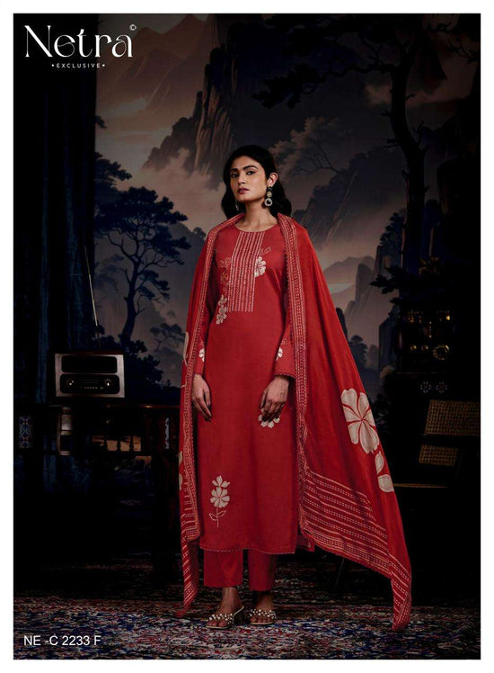 Netra Exclusive Vinya Pure Cotton Digital Print Dress Material - Amrah Wholesale