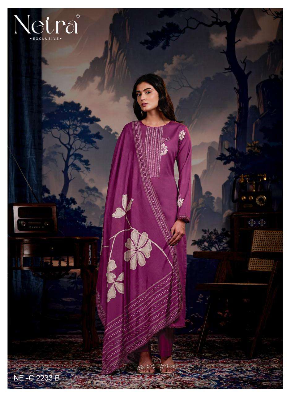 Netra Exclusive Vinya Pure Cotton Digital Print Dress Material - Amrah Wholesale