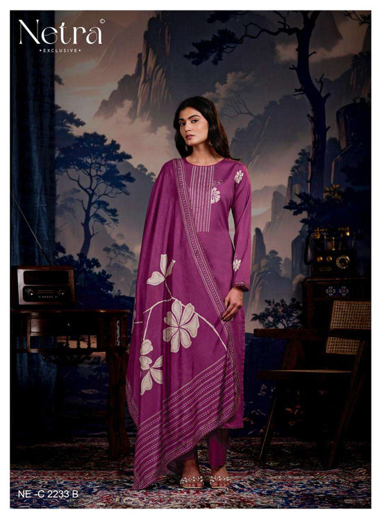 Netra Exclusive Vinya Pure Cotton Digital Print Dress Material - Amrah Wholesale