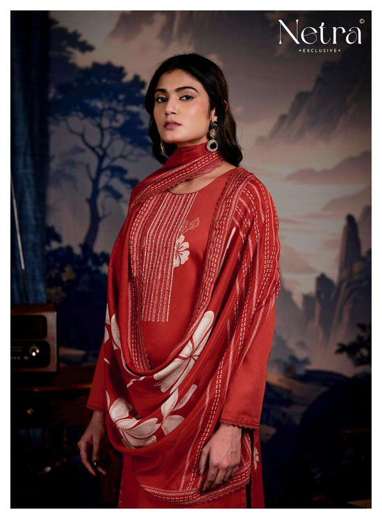 Netra Exclusive Vinya Pure Cotton Digital Print Dress Material - Amrah Wholesale