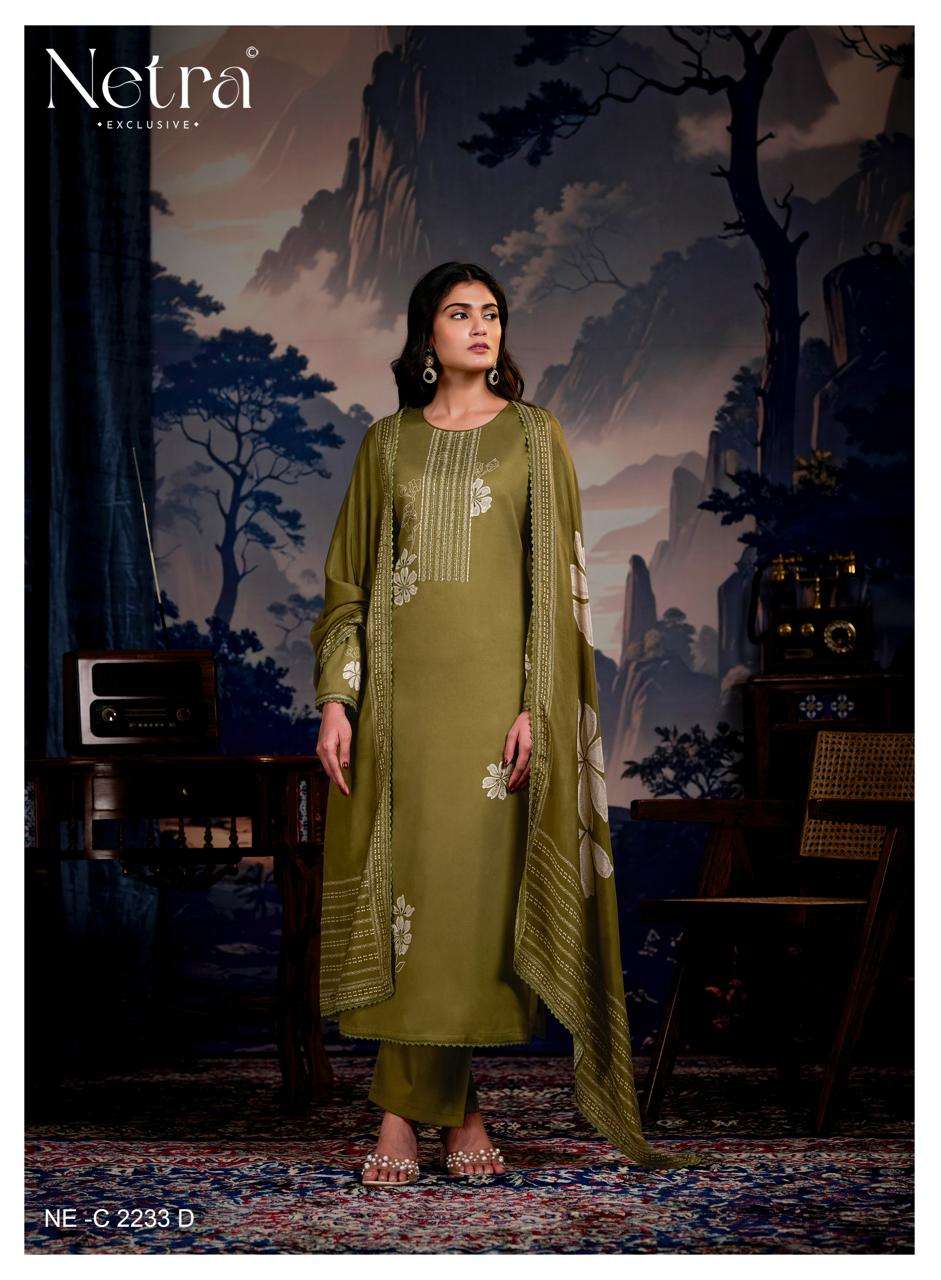 Netra Exclusive Vinya Pure Cotton Digital Print Dress Material - Amrah Wholesale