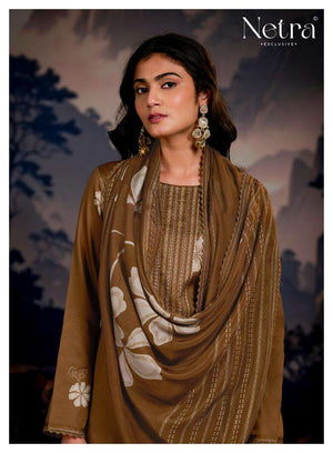 Netra Exclusive Vinya Pure Cotton Digital Print Dress Material