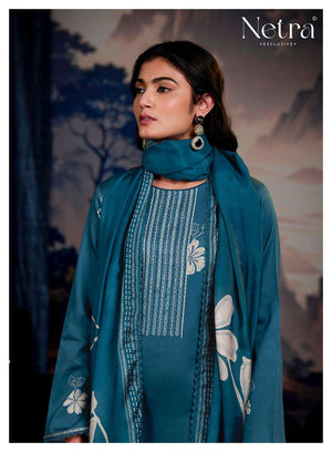 Netra Exclusive Vinya Pure Cotton Digital Print Dress Material
