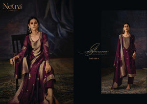 Netra Exclusive Vrisa Vol 7 Premium Jacquard Silk Dress Material