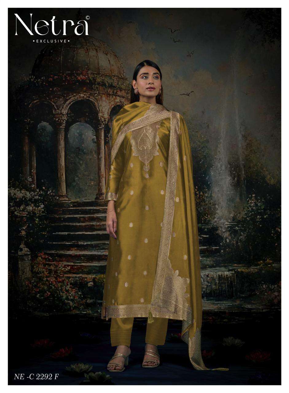 Netra Exclusive Vrisa Vol 8 Viscose Silk Jacquard Unstitched Dress Material