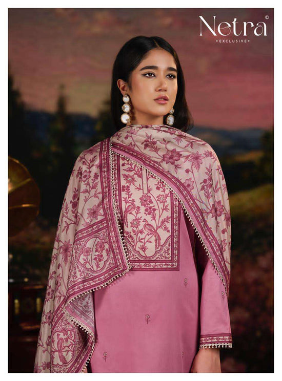 Netra Exclusive Yuvika Pure Cotton Dress Material - Amrah Wholesale