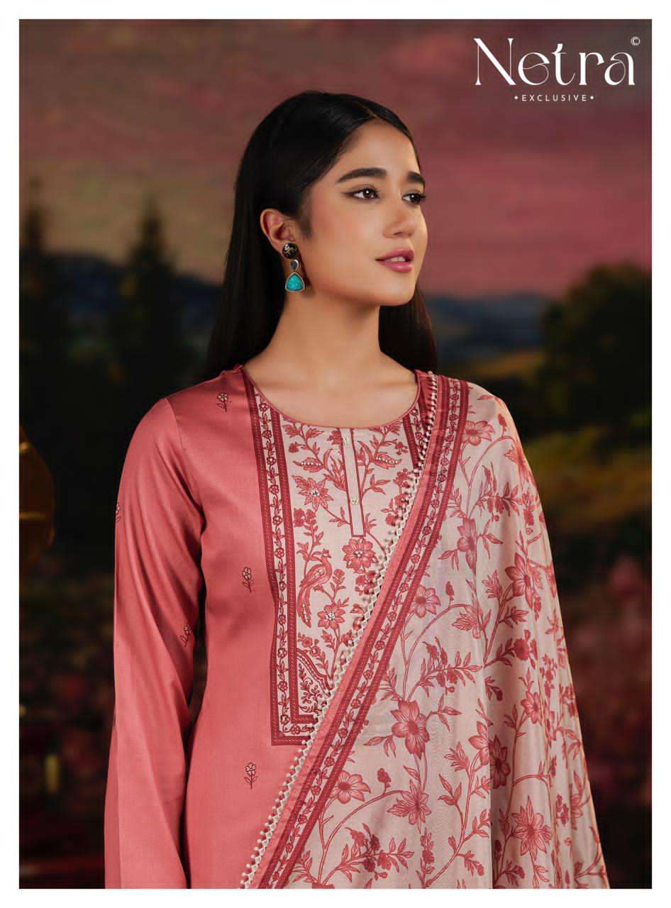 Netra Exclusive Yuvika Pure Cotton Dress Material - Amrah Wholesale