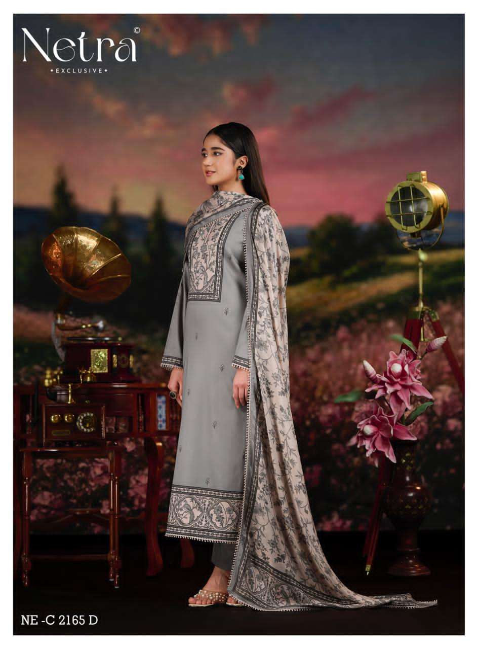 Netra Exclusive Yuvika Pure Cotton Dress Material - Amrah Wholesale