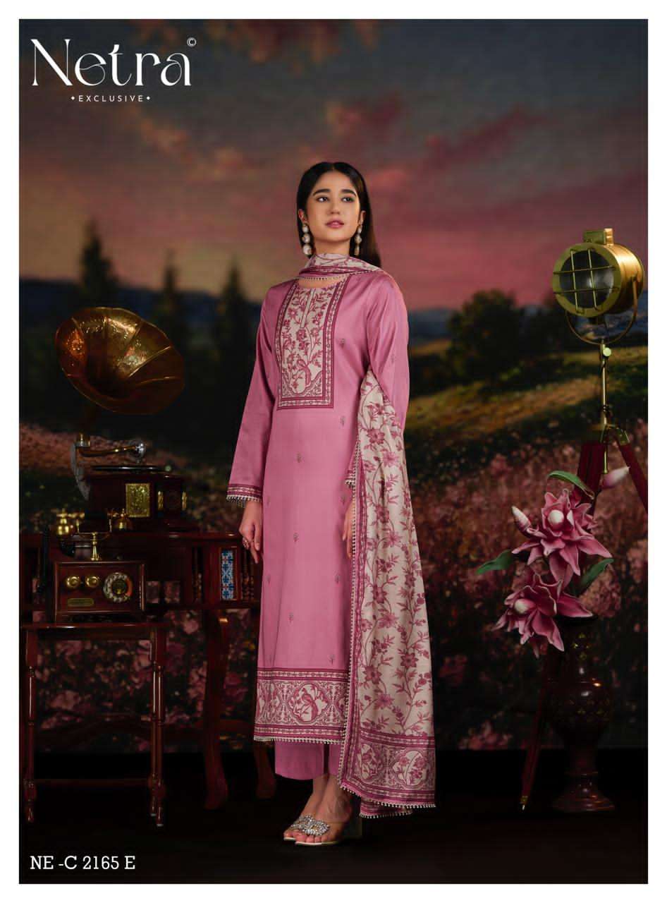 Netra Exclusive Yuvika Pure Cotton Dress Material - Amrah Wholesale