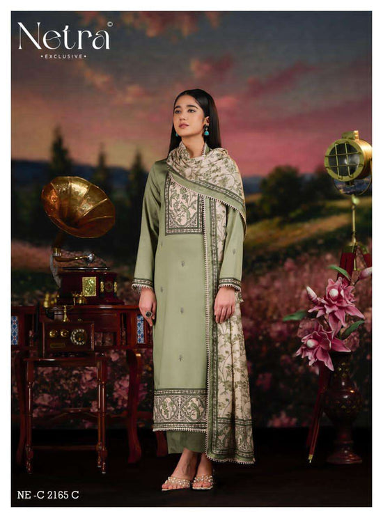 Netra Exclusive Yuvika Pure Cotton Dress Material - Amrah Wholesale