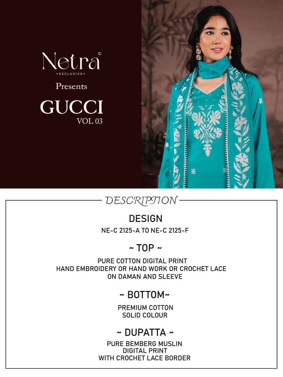 Netra Gucci Vol 3 - Amrah Wholesale