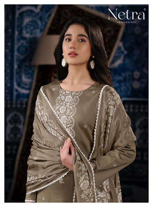 Netra Exclusive Gucci Vol 7 Cotton Satin Dress Material