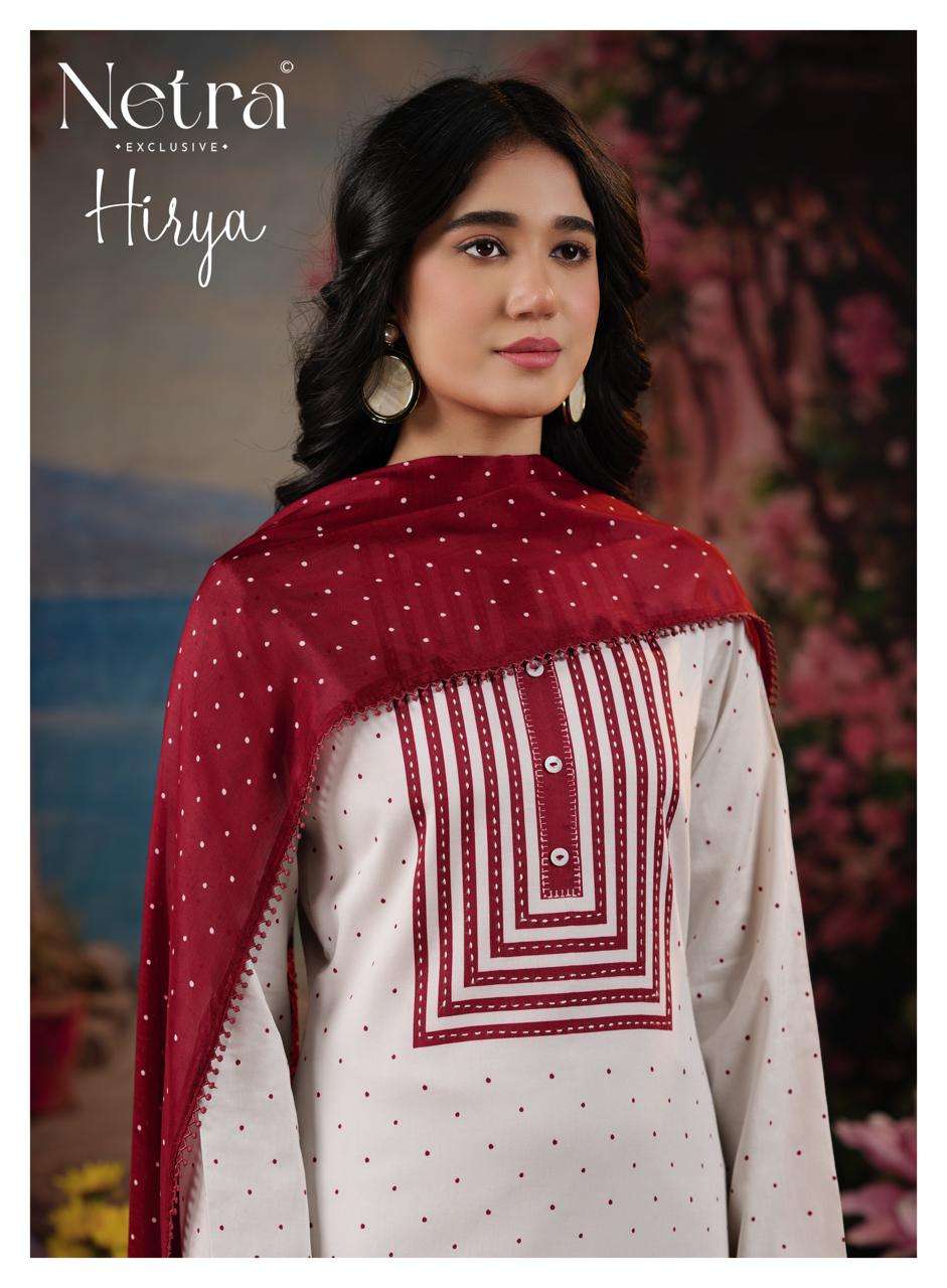 Netra Exclusive Hirya Pure Cotton Digital Printed Dress Material