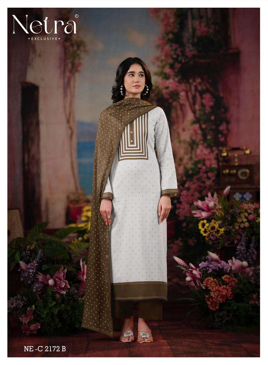Netra Exclusive Hirya Pure Cotton Digital Printed Dress Material