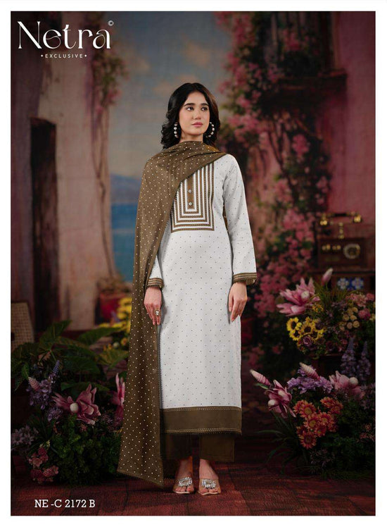 Netra Exclusive Hirya Pure Cotton Digital Printed Dress Material