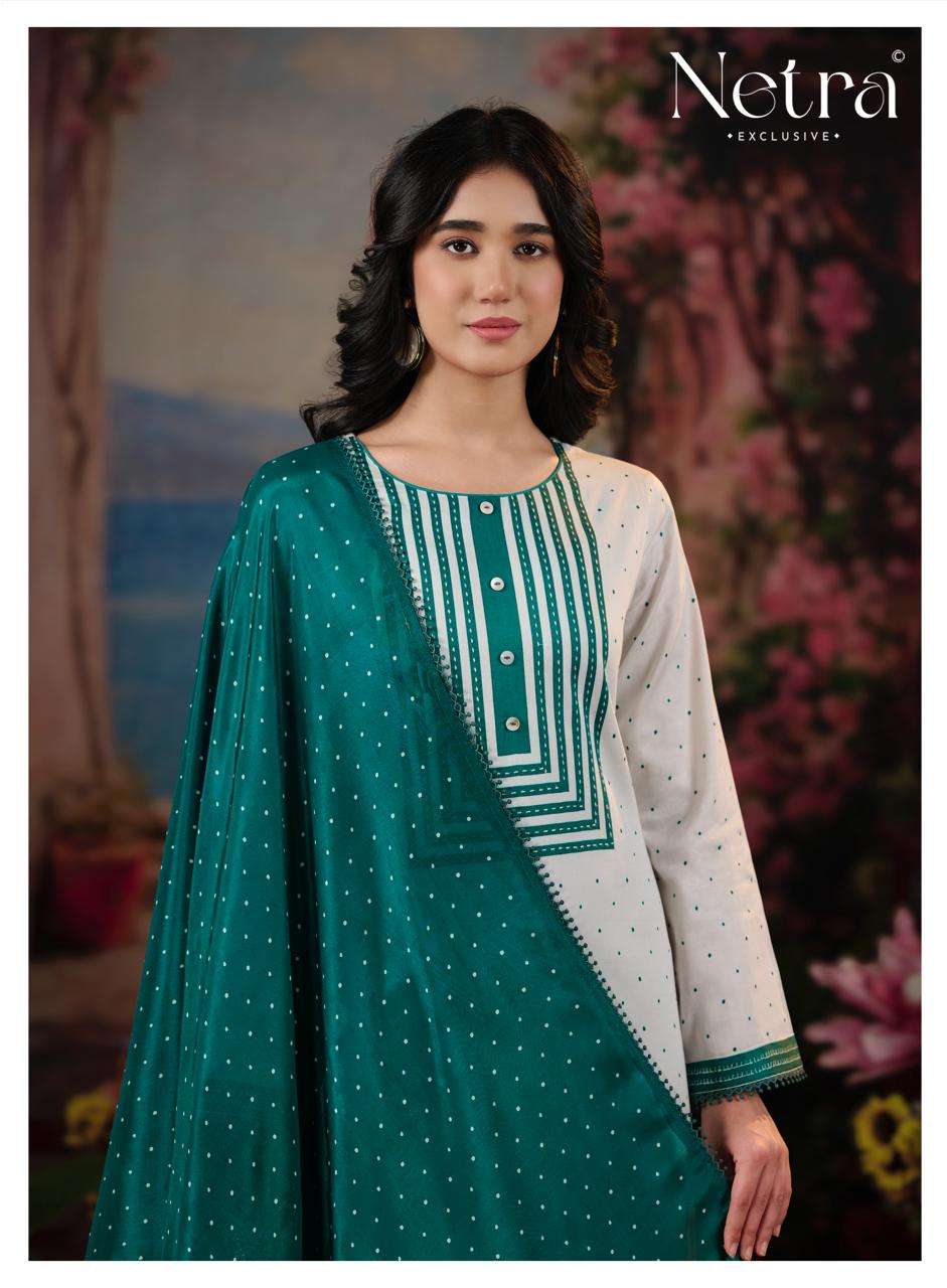 Netra Exclusive Hirya Pure Cotton Digital Printed Dress Material