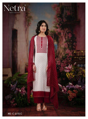 Netra Exclusive Hirya Pure Cotton Digital Printed Dress Material
