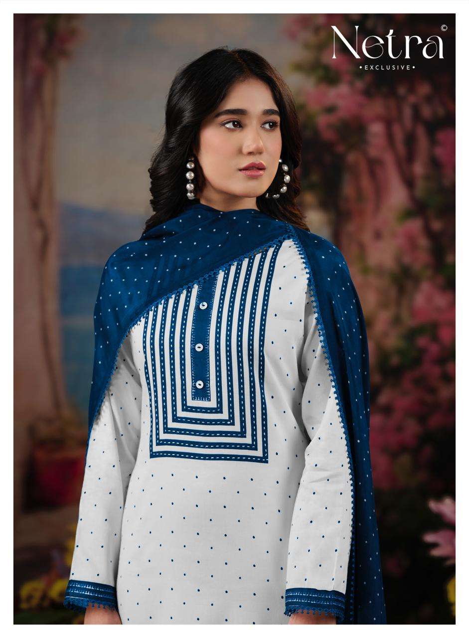 Netra Exclusive Hirya Pure Cotton Digital Printed Dress Material