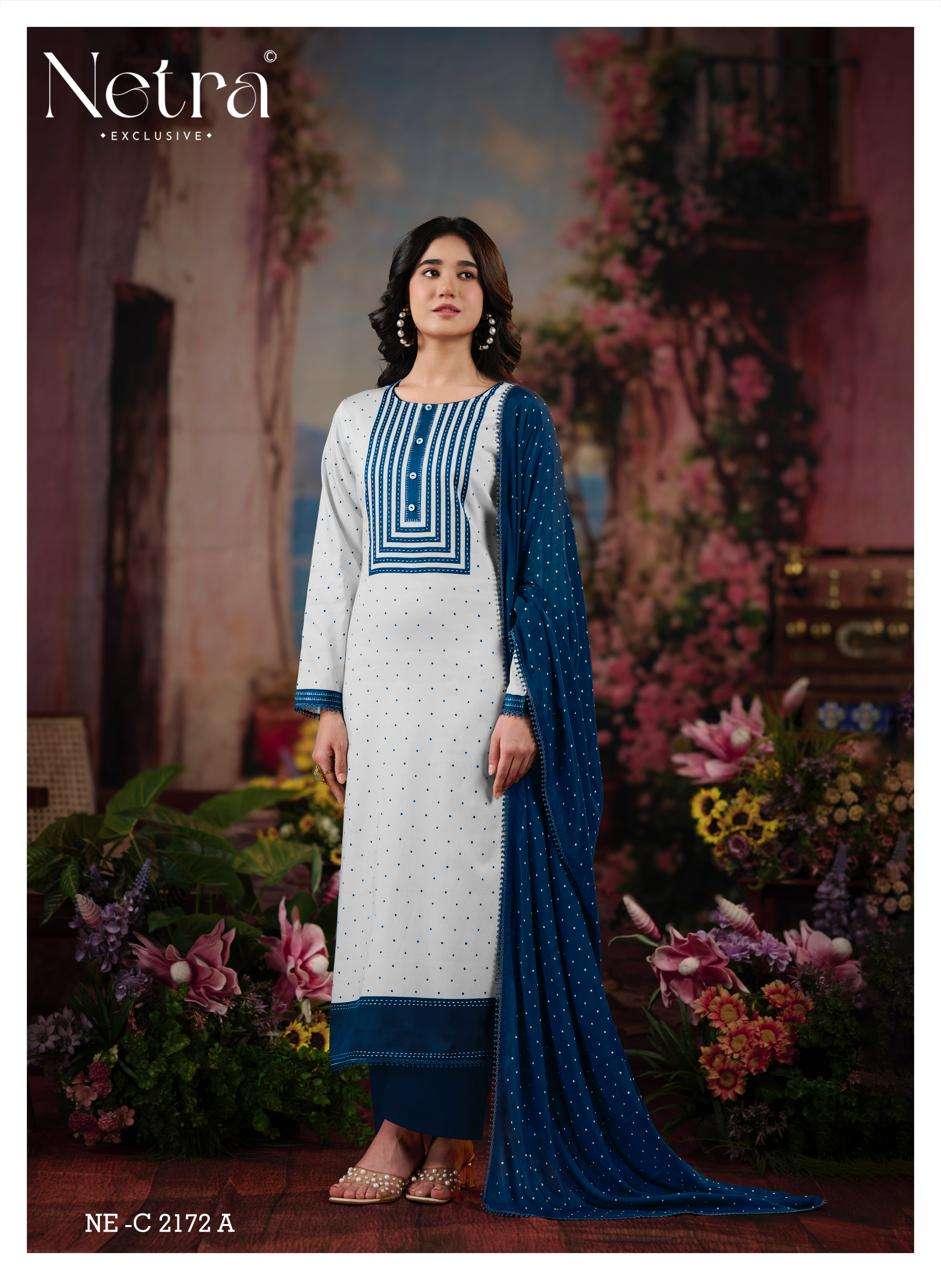 Netra Exclusive Hirya Pure Cotton Digital Printed Dress Material