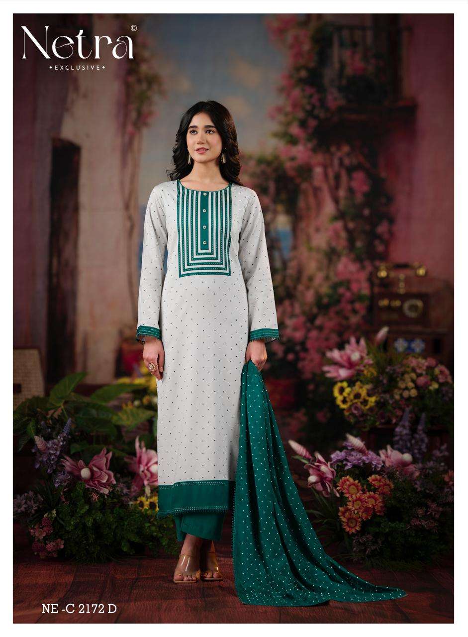 Netra Exclusive Hirya Pure Cotton Digital Printed Dress Material