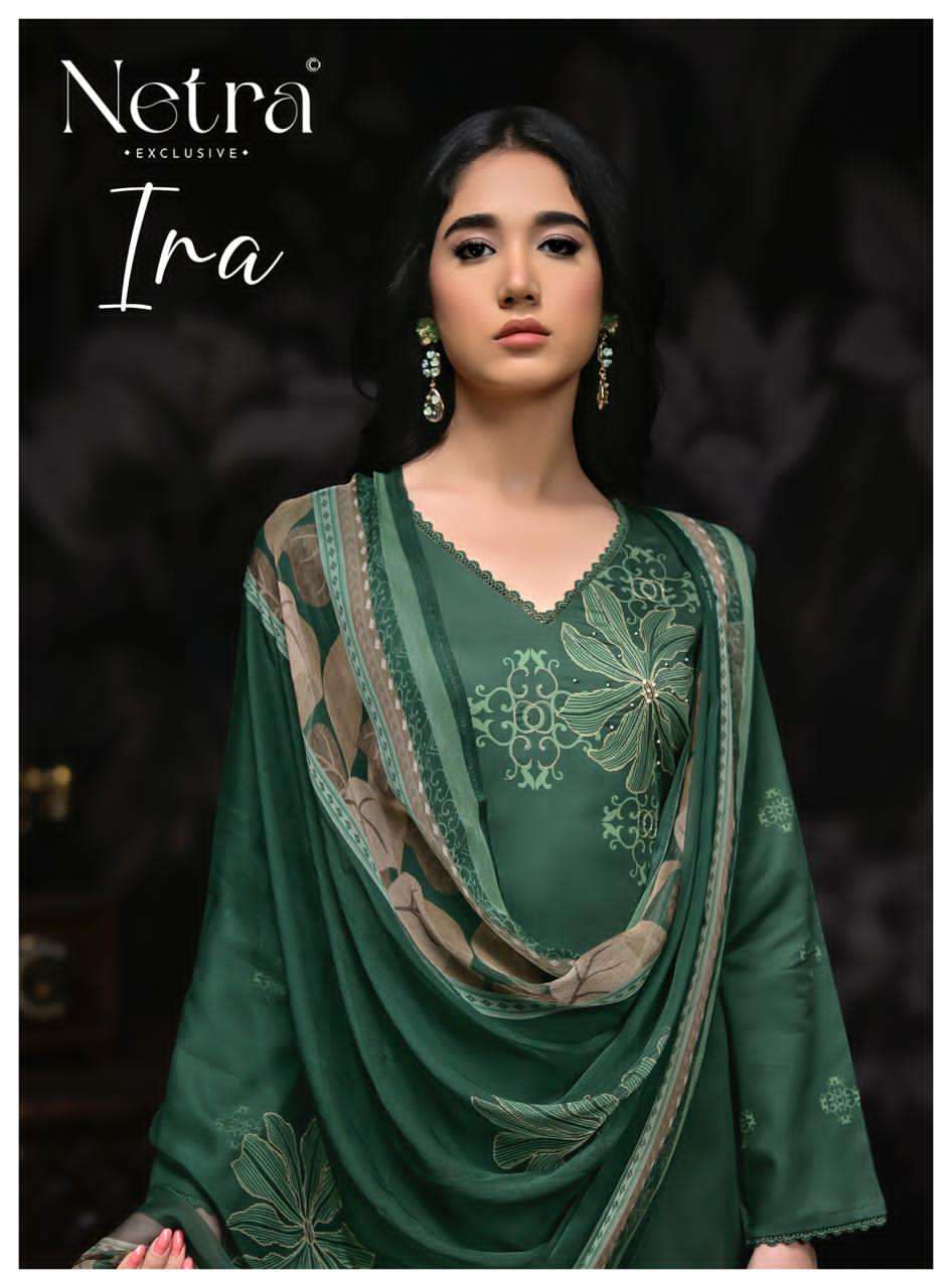 Netra Ira Cotton Printed Dress Material - Amrah Wholesale