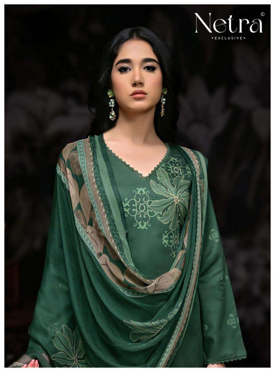 Netra Ira Cotton Printed Dress Material - Amrah Wholesale