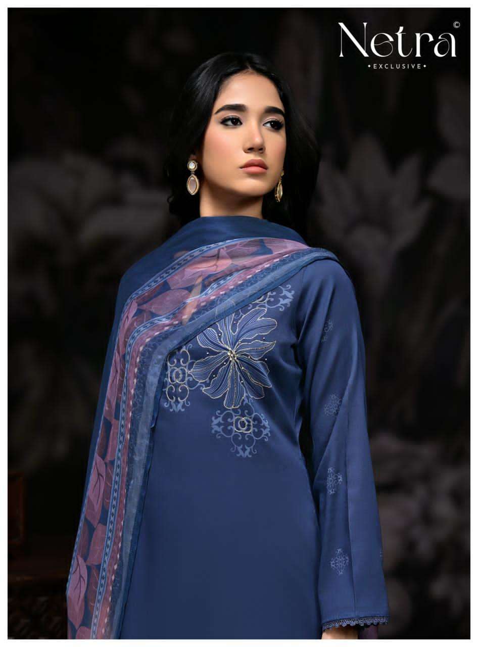 Netra Ira Cotton Printed Dress Material - Amrah Wholesale