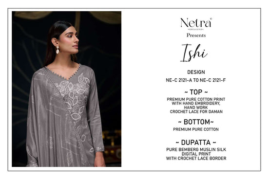 Netra Ishi Dress Material Wholesale Catalogue - Amrah Wholesale
