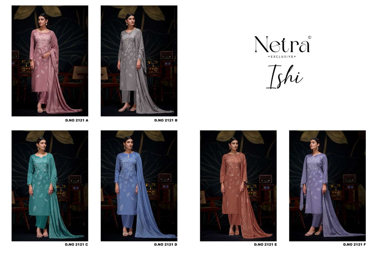 Netra Ishi Dress Material Wholesale Catalogue - Amrah Wholesale
