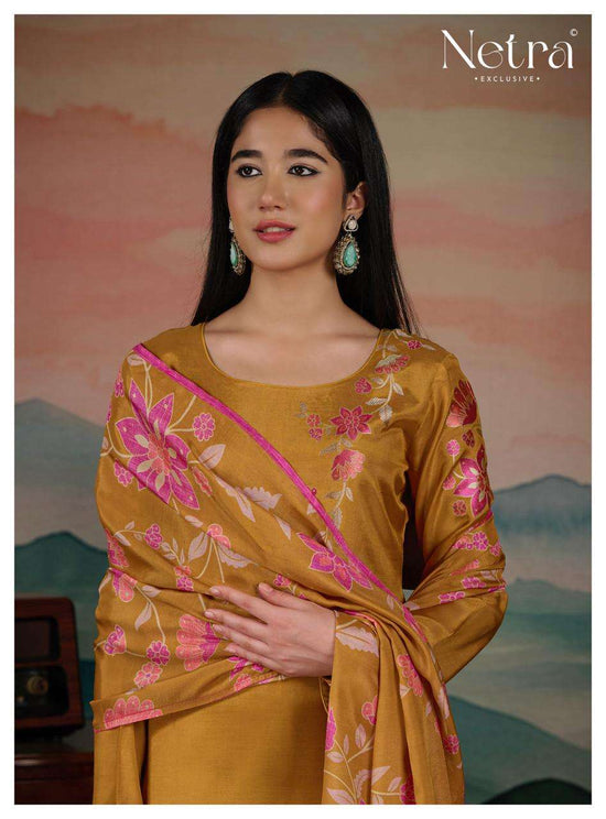Netra Ishita Muslin Silk Dress Material Wholesale