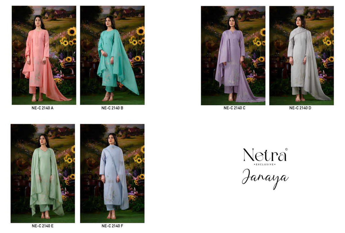 Netra Janaya Cotton Dress Material - Amrah Wholesale