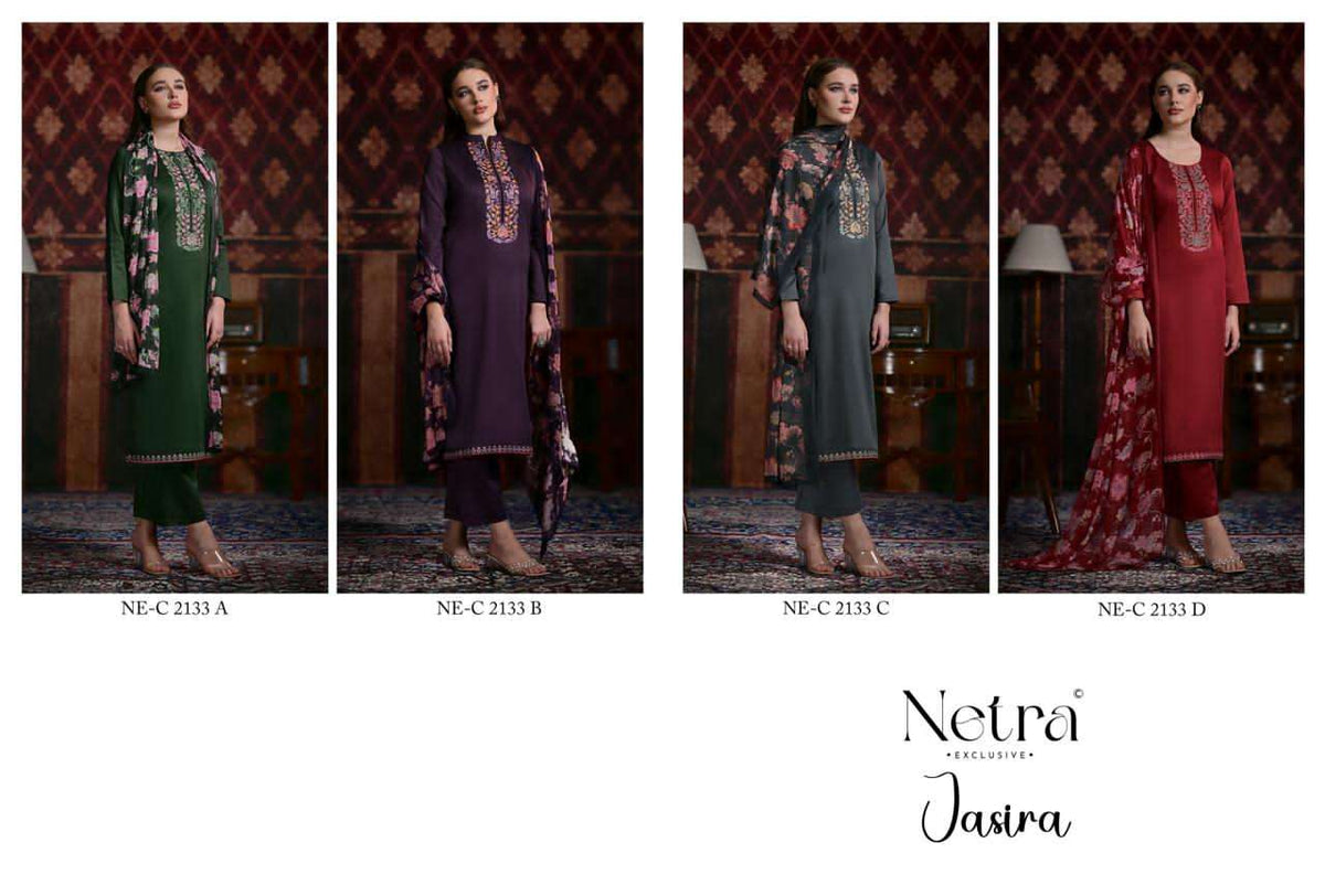 Netra Exclusive Jasira Salwar Suit Set Wholesale Catalogue - Amrah Wholesale