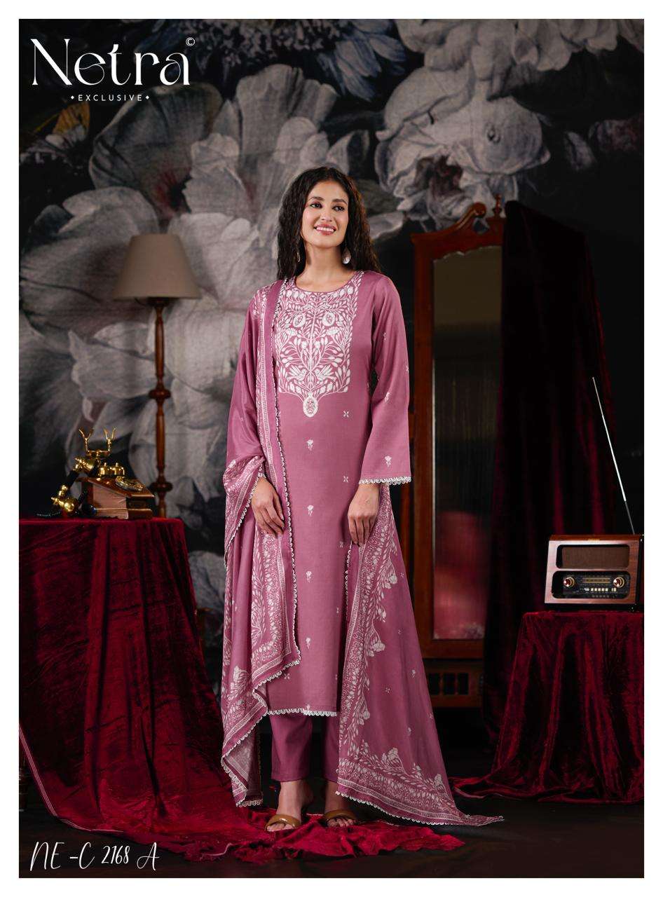 Netra Exclusive Jhalak Vol 2 Cotton Embroidered Dress Material