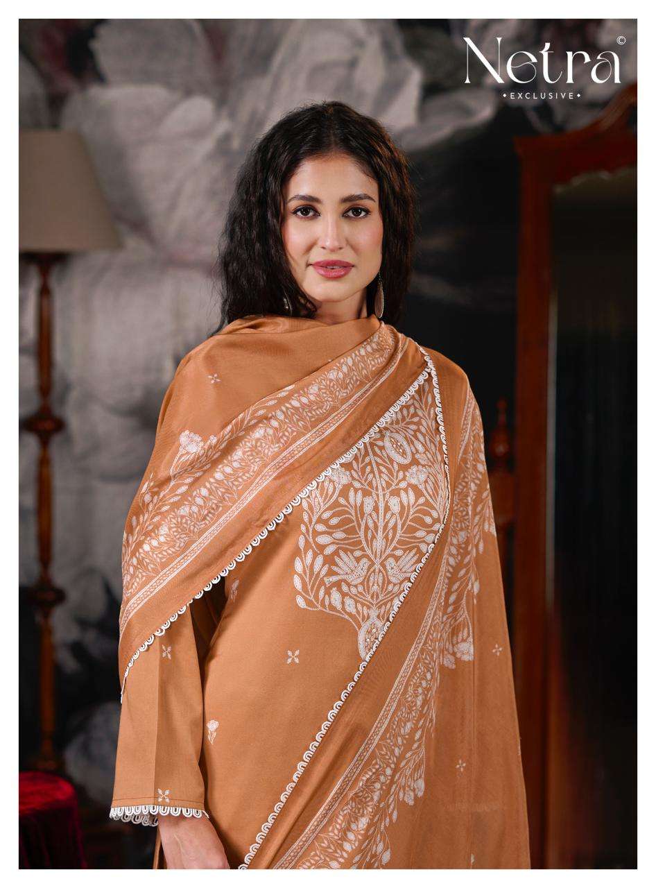 Netra Exclusive Jhalak Vol 2 Cotton Embroidered Dress Material