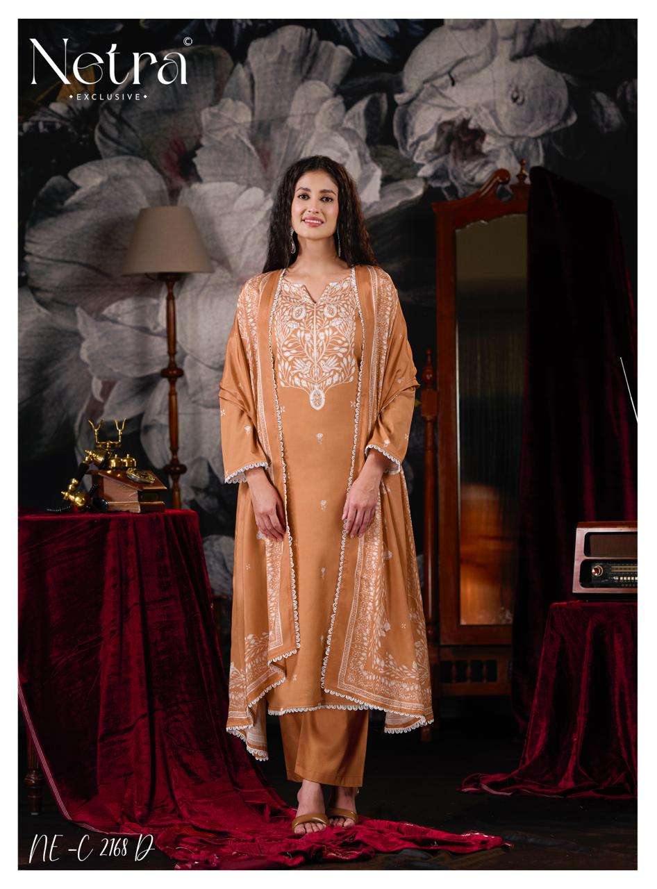 Netra Exclusive Jhalak Vol 2 Cotton Embroidered Dress Material