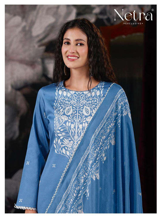 Netra Exclusive Jhalak Vol 2 Cotton Embroidered Dress Material