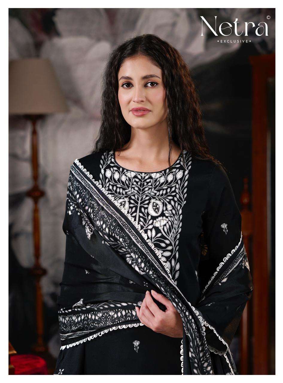 Netra Exclusive Jhalak Vol 2 Cotton Embroidered Dress Material