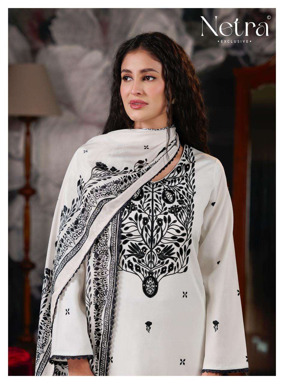 Netra Exclusive Jhalak Vol 2 Cotton Embroidered Dress Material