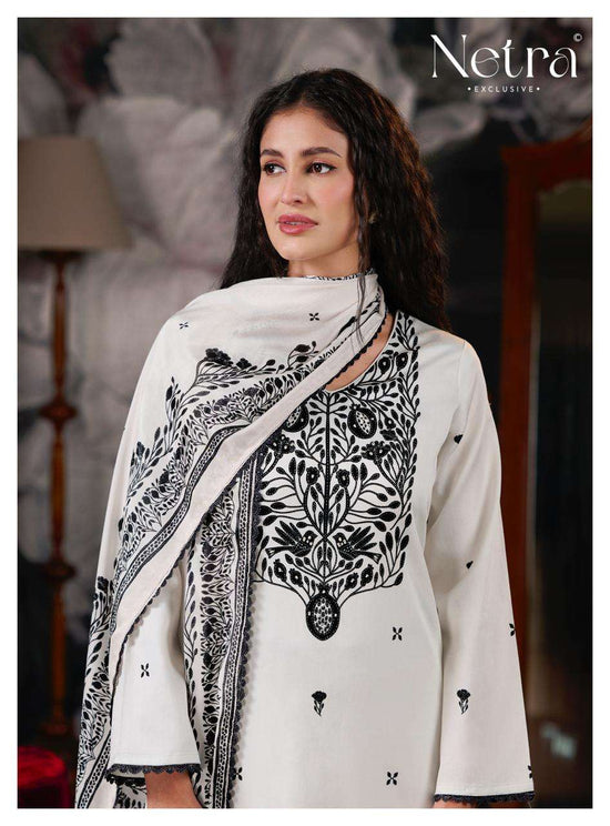 Netra Exclusive Jhalak Vol 2 Cotton Embroidered Dress Material