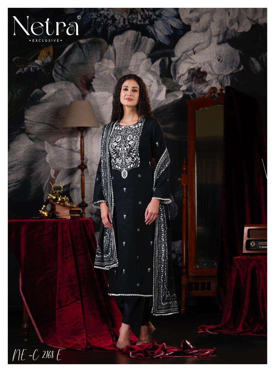 Netra Exclusive Jhalak Vol 2 Cotton Embroidered Dress Material