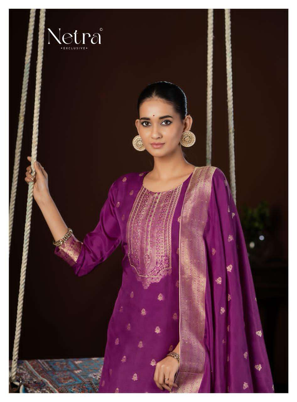 Netra Jyoti Lakhnavi Dress Material - Amrah Wholesale