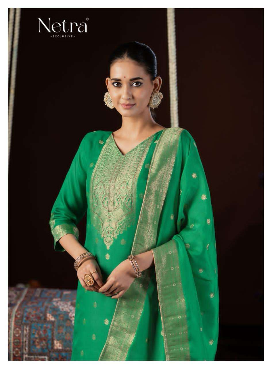 Netra Jyoti Lakhnavi Dress Material - Amrah Wholesale